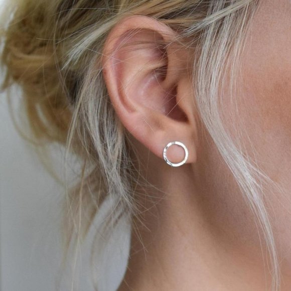 Urban Outfitters Jewelry - "Circle of Life" Minimalist Simple Stud Earrings